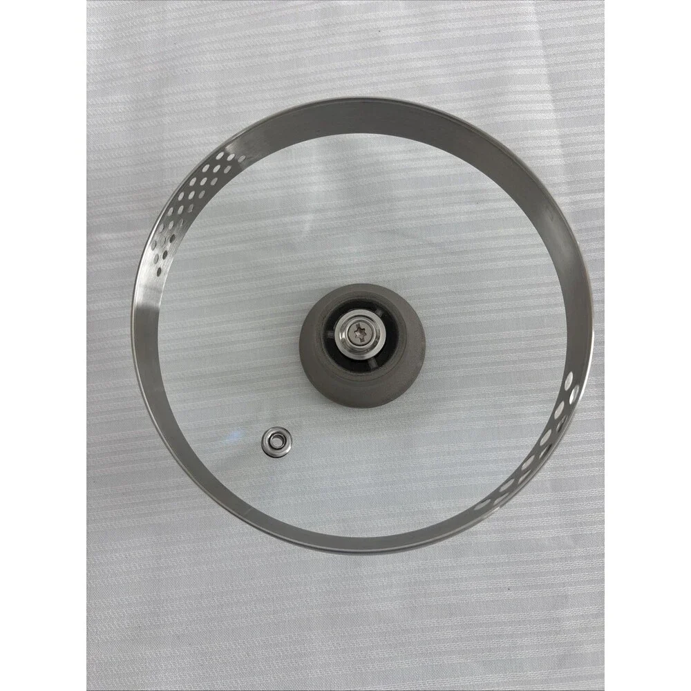 T-Fal Replacement Glass Lid~Steam Vent~Sturdy Knob, Inner Lip 5 3/8